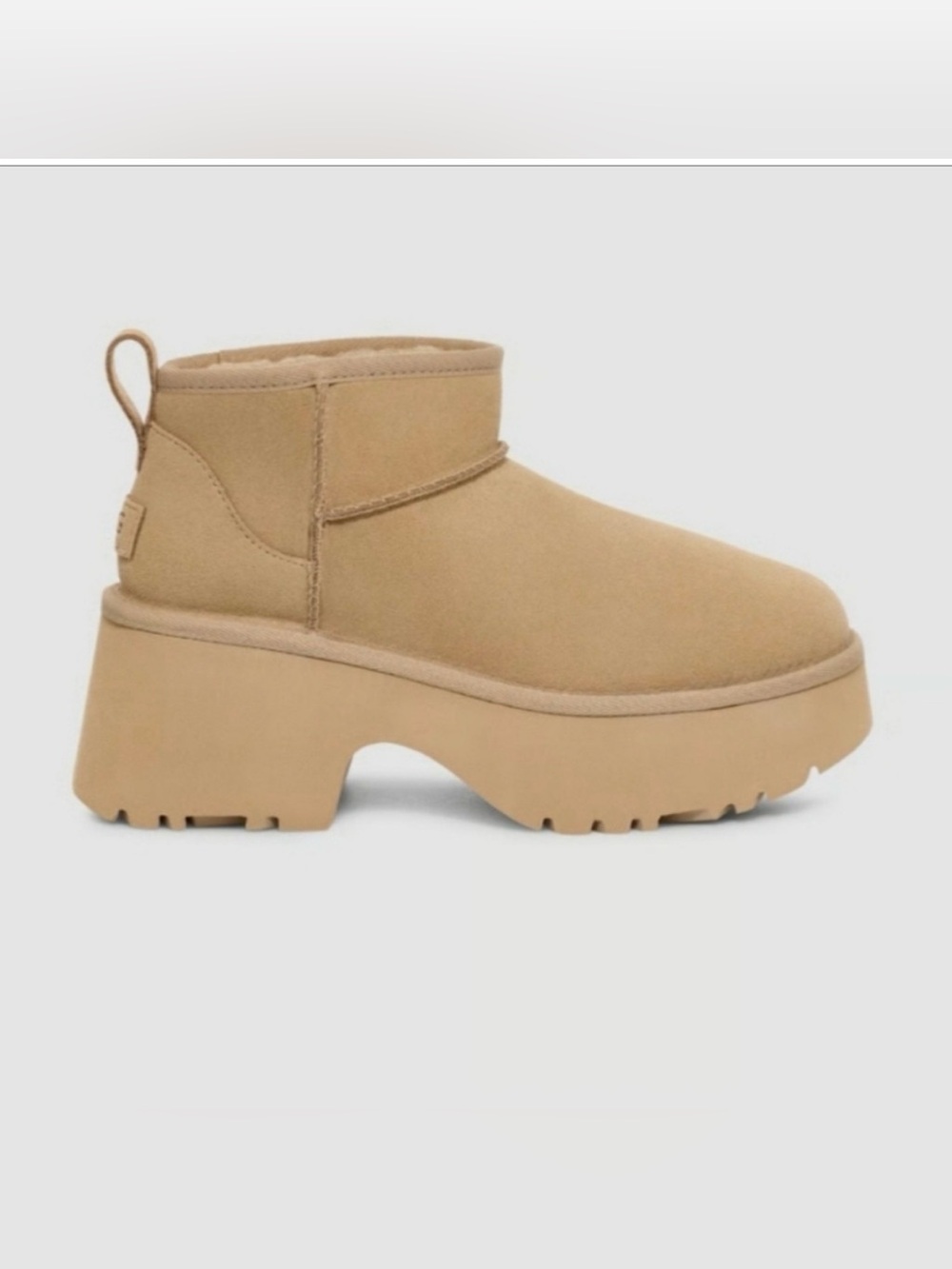 UGG Mini Platform Ankle Boot in Chestnut